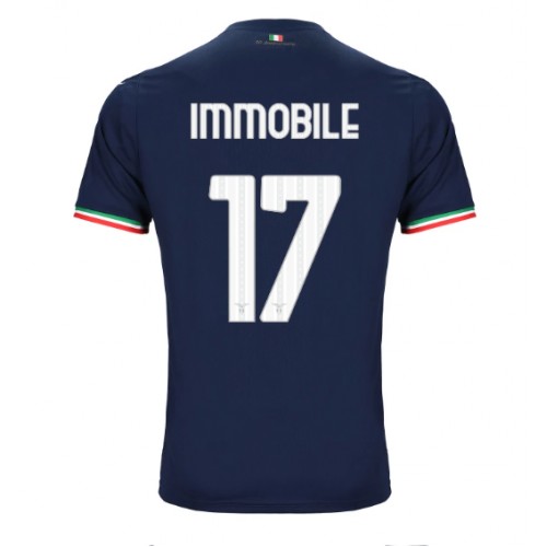 Lazio Ciro Immobile #17 Bortedrakt 2023-24 Kortermet Lazio Ciro Immobile #17 Bortedrakt 2023-24 Kortermet